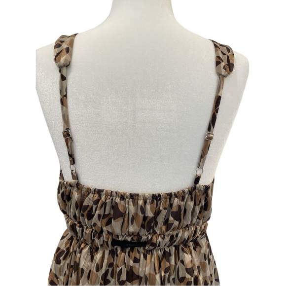 BCBG MAXAZRIA SILK COCKTAIL DRESS.EMPIRE WAIST.ABSTRACT ANIMAL PRINT.SIZE 4 - Picture 5 of 16